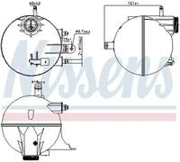 Depósito compensación, refrigerante Plástico 996295 NISSENS para MERCEDES-BENZ