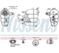 Depósito compensación, refrigerante Plástico 996323 NISSENS para AUDI A4 B9 A5