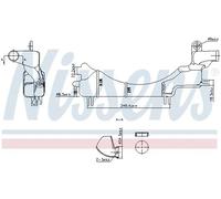 Depósito compensación, refrigerante Plástico 996334 NISSENS para HONDA STREAM