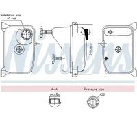 Depósito compensación, refrigerante Plástico 996353 NISSENS para LAND ROVER