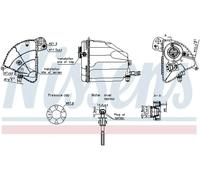 Depósito compensación, refrigerante Plástico 996358 NISSENS para BMW 5 6 Coupé 7