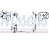 Depósito compensación, refrigerante Plástico 996361 NISSENS para BMW 5 7