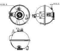 Depósito compensación, refrigerante Plástico CRT 223 000S MAHLE para BMW X3 X4