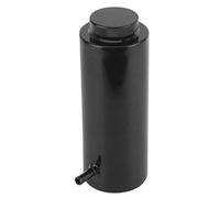 Depósito de aceite refrigerante de radiador de 3x7,5 pulgadas puede desbordamiento botella de tanque depósito de expansión de aleación de aluminio tanque de captura Universal 800 ml / 27 oz(negro)
