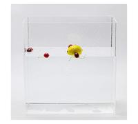 Depósito de agua acrílico, accesorio para fotos, lavabo de agua poco profunda, caja de exhibición transparente HD para acuario, accesorio flotante para fotos, bandeja de disparo (80 x 80 x 5 cm)