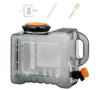 Depósito de agua al aire libre - Depósito portátil de 8 L y 12 L, suministro de accesorios de uso familiar, policarbonato de alimenticio de 660 g, 860 g, 1 juego de tubo de extensión de espiga