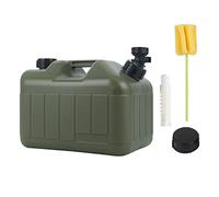Depósito de agua con grifo, 10 l, tanque de agua engrosado antideslizante para camping, dispensador de agua verde de grado alimenticio, recipiente de agua portátil para senderismo, cubo de