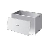 Depósito de agua de acero inoxidable, depósito rectangular presurizado con válvula de drenaje, contenedor de almacenamiento de agua de gran capacidad para fábrica