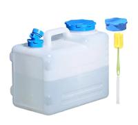 Depósito de agua para camping, bidón portátil con grifo ajustable de quince litros, contenedores para almacenamiento de agua, para familia, amigos, estudiantes, adultos, uso doméstico, senderismo