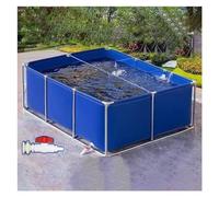 Depósito de agua para estanque de peces, piscina redonda de metal al aire libre para uso temporal, ideal para aplicaciones multifunción