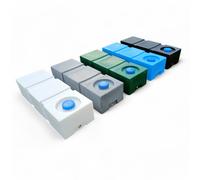 Varile Depósito de agua potable Neo de 120 L, resistente al transporte, apto para alimentos, para barcos, caravanas, remolques (gris)
