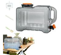 Depósito de agua: soporte de agua de PC | Contenedor robusto de 12 L con capacidad | El almacenamiento al aire libre proporciona un cómodo soporte de hidratación para acampar y hacer picnics