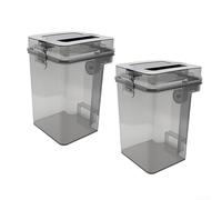 Depósito de aguas residuales de repuesto para Ecovacs para Deebot X1 X1 Turbo para T10 para T20 diseñado para un flujo de agua óptimo y función de fregona autolimpiante (paquete de 2)