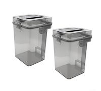 Depósito de aguas residuales para Ecovacs para Deebot X1 X1 Turbo para T10 para T20 pieza de repuesto con liberación de agua de ajuste automático y cobertura de modo dual (paquete de 2)