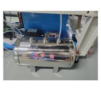 Depósito de aire de acero inoxidable para compresor, cámara horizontal de almacenamiento de aire de alta presión de 5-50 L con kit de montaje
