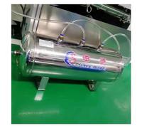 Depósito de aire de acero inoxidable para compresor, cámara horizontal de almacenamiento de aire de alta presión de 5-50 L con kit de montaje