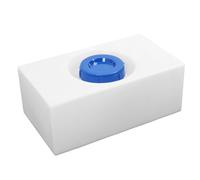 Depósito de almacenamiento de agua de 8 galones LLDPE a prueba de paso - Tanque de retención de agua dulce para caravanas, remolques, barcos, forma cuadrada, lisa y sellada, entrada de boca de 130 mm