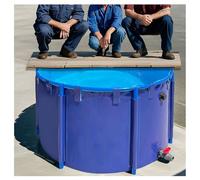 Depósito de almacenamiento de agua, marco plegable sobre el suelo para riego y acuicultura, fácil instalación y mantenimiento