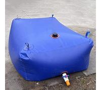 Depósito de almacenamiento de agua plegable con asas y puertos para camping y uso de emergencia