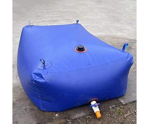 Depósito de almacenamiento de agua plegable con asas y puertos para emergencia y uso al aire libre