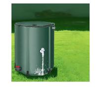 Depósito de almacenamiento de agua portátil de 500 l, barril plegable de recogida de agua de lluvia de PVC, para sistema de recogida de jardín al aire libre
