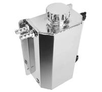 Depósito De Anticongelante Tapa Tanque Depósito Expansión Botella Agua Desbordamiento Refrigerante Radiador Universal 2L Piezas Automóvil Aleación Aluminio Plata Brillante