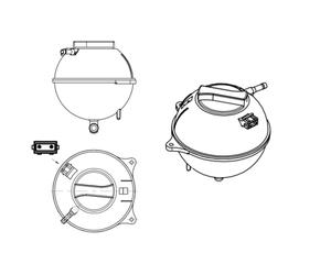 Depósito de compensación, refrigerante EASY FIT NRF 454039