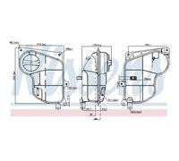 Nissens Depósito de compensación de refrigerante 996244 Passat Variant (3B6) 1,4L
