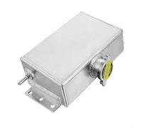 Depósito de expansión de desbordamiento de refrigerante 1.6L Tanque de agua de aluminio para Honda Civic 240SX 2.0L 2.5L (Plata)