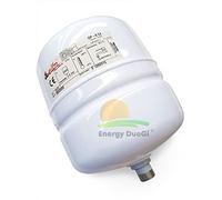 Depósito de expansión DP multifuncional de membrana fija con funda protectora para agua sanitaria o calefacción (8 litros)