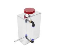 Depósito De Expansión Tanque De Refrigerante Radiador Aluminio Universal 600 Ml Con Indicador Nivel(Rojo)