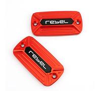 Depósito De Freno Delantero De Aluminio CNC, Tapa De Depósito De Líquido, Tapa De Copa De Aceite Para H REBEL 250 300 500 1100 CMX300 CMX500 CMX110(ROJO)