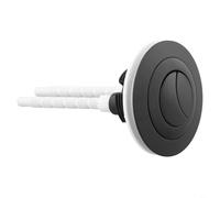 Depósito de inodoro con botón de descarga doble, repuesto de plástico que ahorra agua, compatible con cubierta de tanque de 38 mm, 48 mm, 58 mm, incluye parche de conversión, instalación rápida de