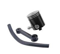 Depósito de líquido de frenos for motocicleta, tanque de aceite del cilindro del embrague, vaso medidor for BAJAJ, YAMAHA, DUCATI, Kawasaki, Suzuki, Honda CBR600(Black)
