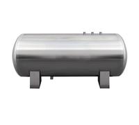 Depósito de Presión de Agua Horizontal, Tanque de Pozo de Acero Inoxidable con Kit de Montaje, Depósitos de Agua para Hogar y Agricultura(300L: 53.1x19.6in/135x50cm)