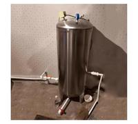 Depósito de presión de agua vertical de acero inoxidable 304 | Tanque de agua vertical a prueba de corrosión, acero 304, compatible con sistemas de bombeo (135 x 50 cm/53 x 19 in)