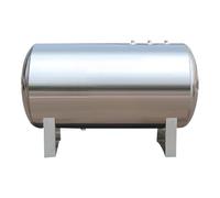 Depósito de Presión Horizontal de Acero Inoxidable, Tanque de Almacenamiento Presurizado con Kit De Montaje, para Uso Industrial y Residencial(500L: 23.6x57.4in/60x146cm)