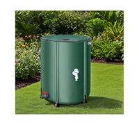 Depósito de recogida de agua de lluvia, Barril plegable 50L-1000L multicolor de la lluvia for el uso emergencia que cultiva un huerto al aire libre(Green,380L)