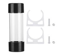 Depósito de refrigeración por agua para PC de 150 mm, kit de refrigeración por agua cilíndrico transparente para computadora con tanque de refrigeración por computadora de rosca