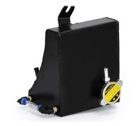 Depósito Expansión Refrigerante Botella Agua Desbordamiento Refrigerante Radiador Aluminio 1.75 L Para Nissan 240SX S13 Tanque(Negro)