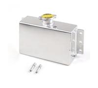 Depósito Expansión Refrigerante Para Civic 240SX Para WRX Para Eclipse Para Tanque Llenado Expansión Refrigerante 1L Desbordamiento Recipiente Compensación Combustible Radiador Motor(Plata)