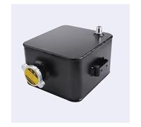 Depósito Expansión Refrigerante Tanque Agua 2.5 L Con Tapa Accesorio Universal Para Coche Depósito Recuperación Refrigerante Aluminio Con Expansión Radiador Motor(Plata)