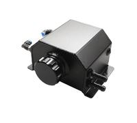 Depósito Expansión Refrigerante Tanque Captura Aceite Aluminio Universal 1L/2L, Depósito Refrigerante, Radiador Desbordamiento Combustible Con Tapón Drenaje