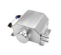 Depósito Expansión Refrigerante Tanque De Desbordamiento Del Radiador Refrigerante Motor, Lata Captura Aceite Aluminio Cuadrada Con Tapón Drenaje, 1L
