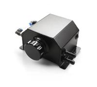 Depósito Expansión Refrigerante Tanque De Desbordamiento Radiador Refrigerante Motor Lata Captura Aceite Aluminio Cuadrada Con Tapón Drenaje, 1L