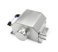 Depósito Expansión Refrigerante Tanque Desbordamiento Radiador Refrigerante Motor 1 L Recipiente Recogida Aceite Aluminio Tanque Desbordamiento Cuadrado Con Tapón Drenaje Tanque(Plata)