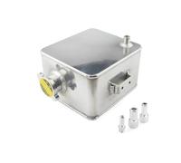 Depósito Expansión Refrigerante Tanque Expansión Agua 2 Litros Cabezal Y Tapa. TANQUE AGUA CABEZAL Kit De Depósito Desbordamiento Refrigerante Radiador Motor(Plata)