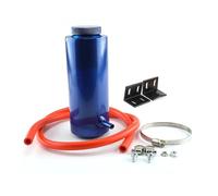 Depósito Expansión Refrigerante Tanque Refrigerante Universal 800 Ml Tanque Expansión Refrigerante Botella Captura Enfriamiento Depósito Desbordamiento Aluminio Tanque(Azul)