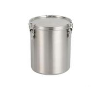 Depósito hermético de acero inoxidable seguro para la cocina para almacenar granos de café, hojas de té, harina, azúcar y productos secos similares (1600 ml)