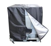 Depósito IBC - 120 Cm Cubierta Impermeable, Cierre Cremallera Protección | para Tanque 1000L Agua Lluvia Más Accesorios Conexión Negros Y Mantenimiento Depósito Industrial Exterior